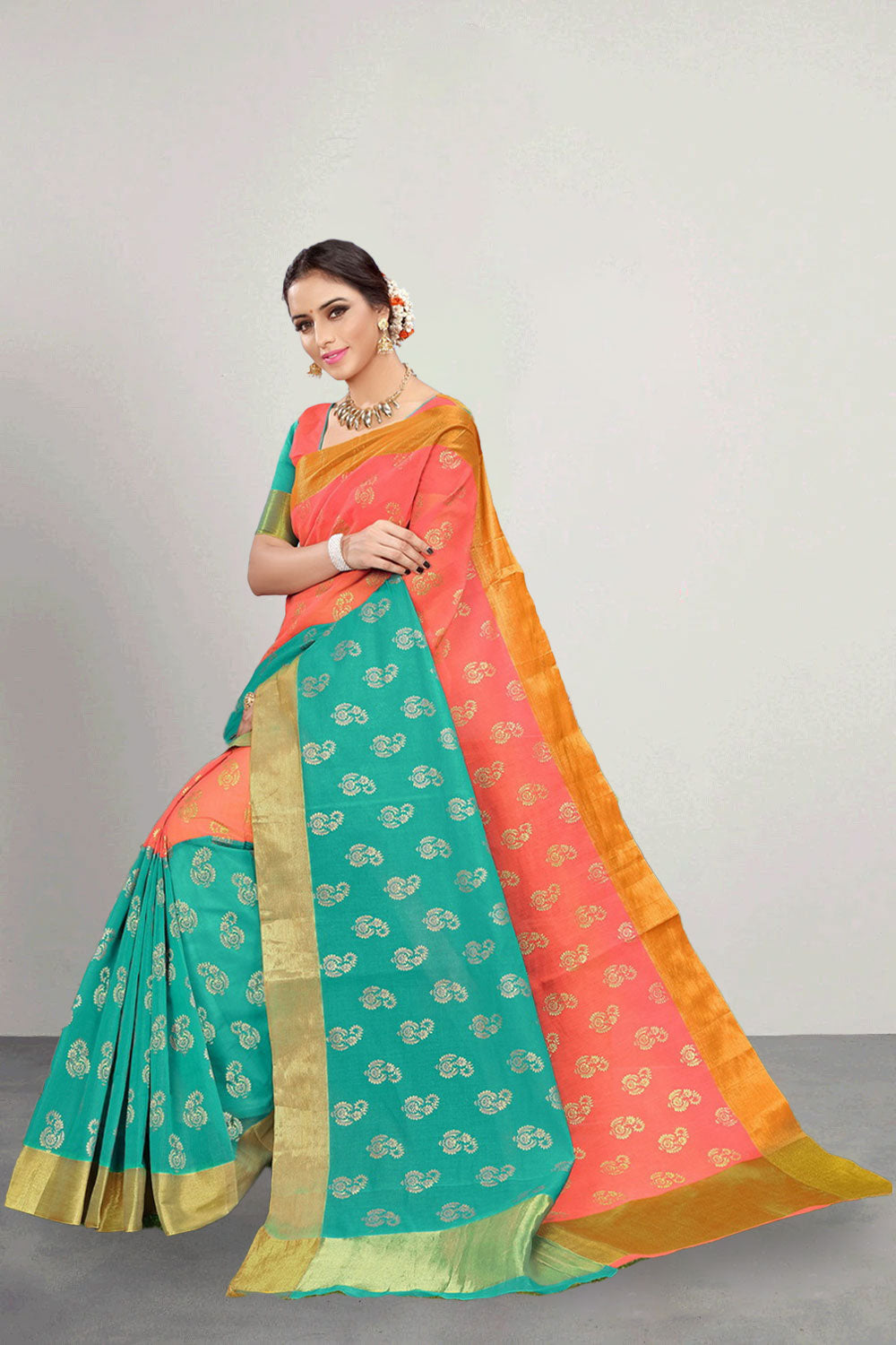 Pure Cotton Saree For Women - Sweety Collection