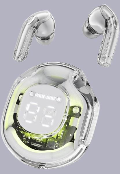 TWS Headphone - Hifi Sound, Low Latency, Super Mini Earbuds with LED Display Screen