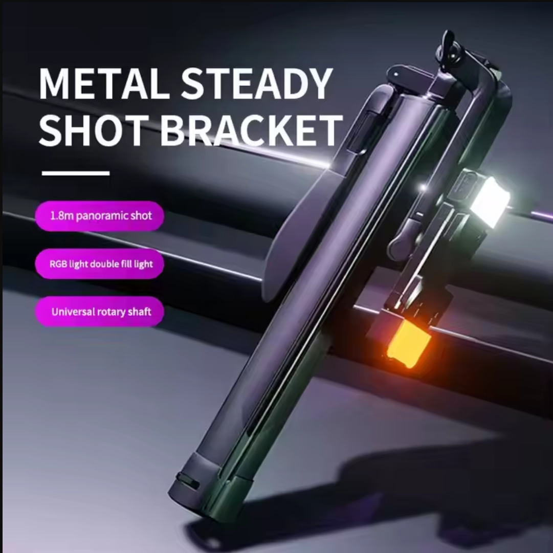 Wireless Remote Selfie Stick with Fill Light | High-Quality Tripod Stand for Smartphones