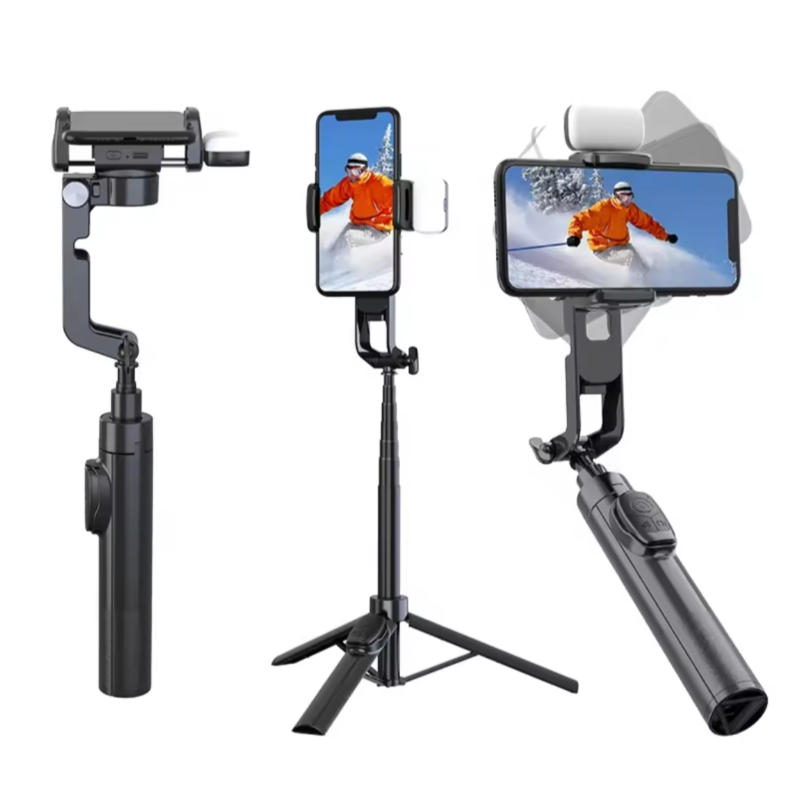 Single-Axis Stabilizer Bracket MINI Selfie Stick Tripod Portable Han