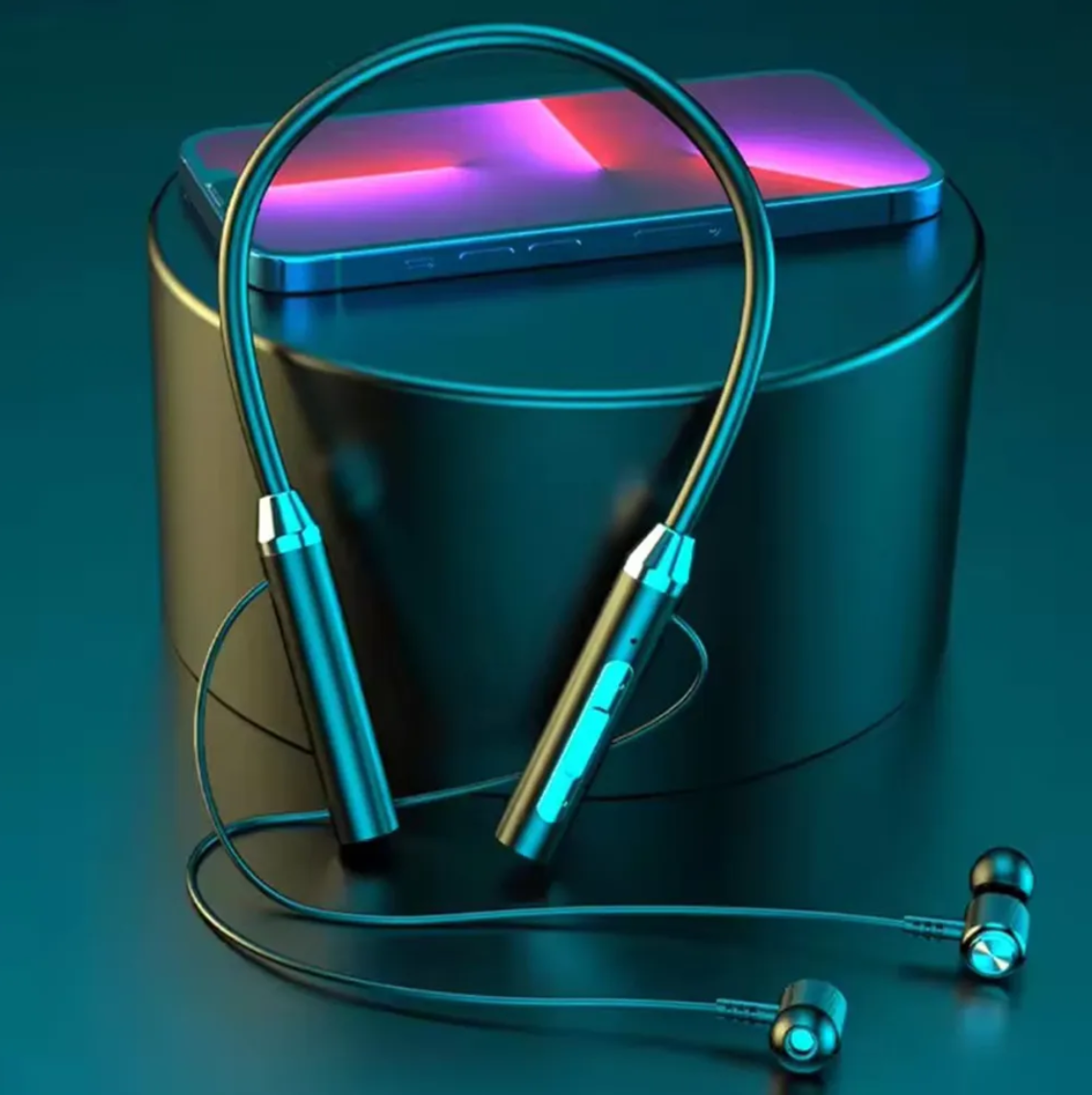 Waterproof Neckband Earbuds | 9D Stereo Magnetic Neckband Headphones with Mic