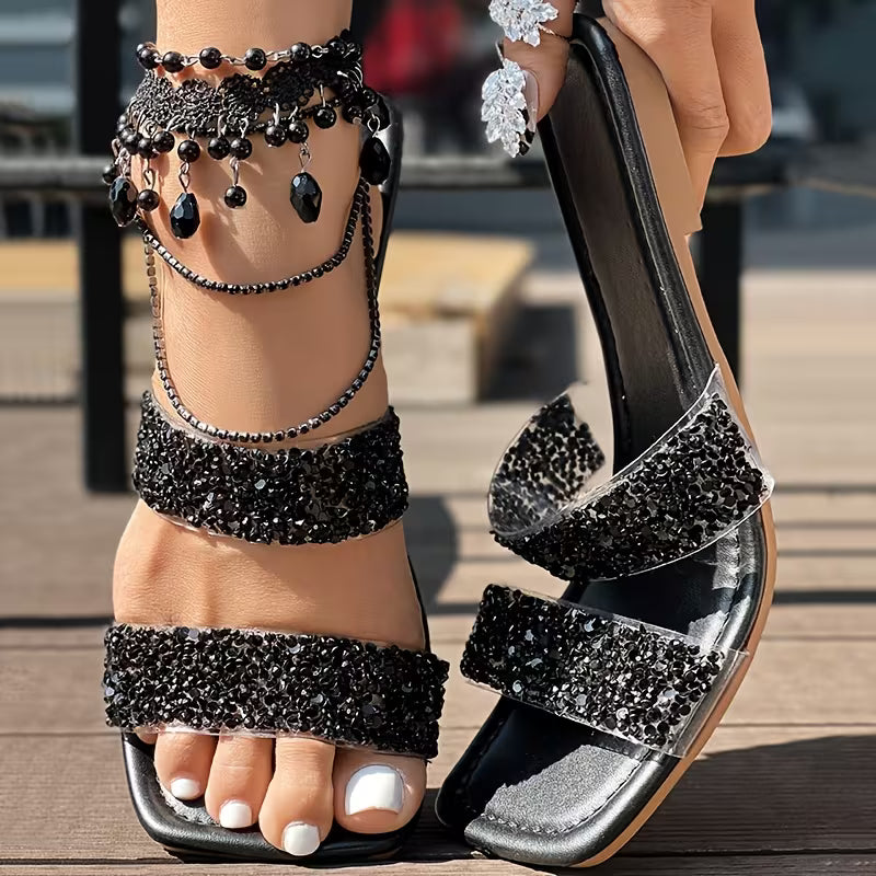 Comfortable flat heel women slippers for long hour wear