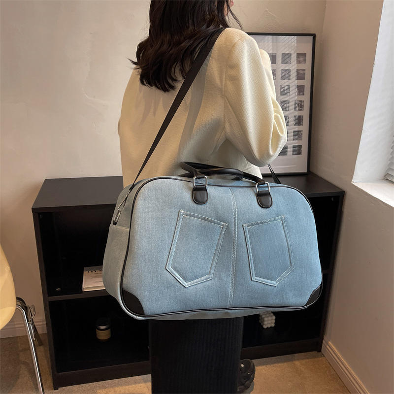 Denim crossbody shoulder bag casual daily use