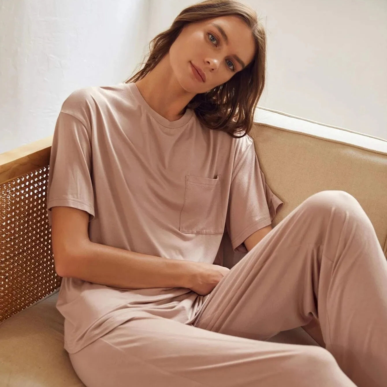 Everyday women sleepwear pajama set for home use