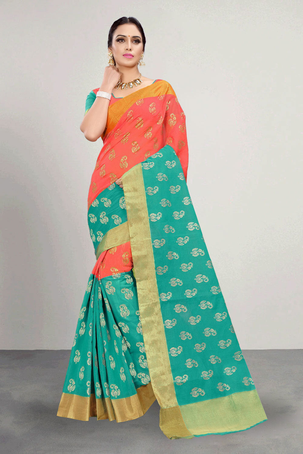 Pure Cotton Saree For Women - Sweety Collection