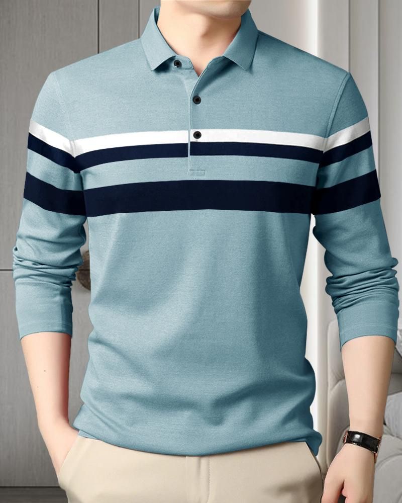 Men's Full Sleeves Polo Neck T-shirt Comfortable and Stylish Polo Shirt for Men