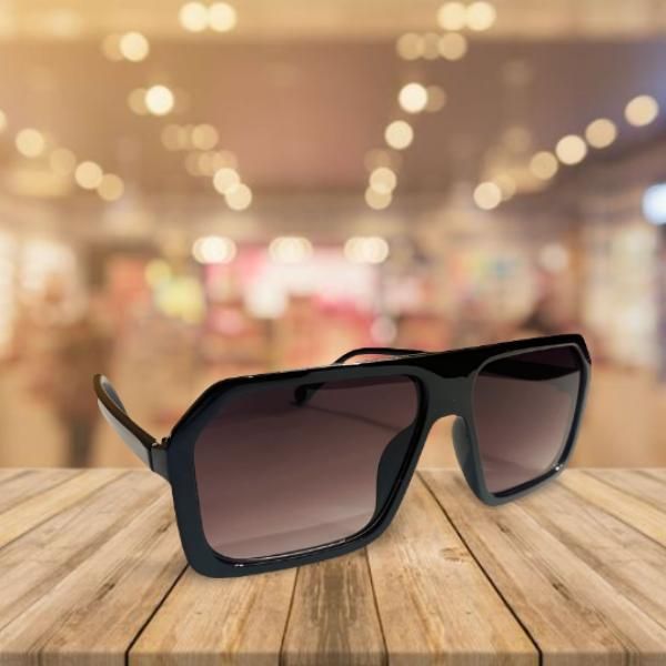 Men's Rectangular Sunglasses with UV Protection Stylish and Protective Eyewear for Men