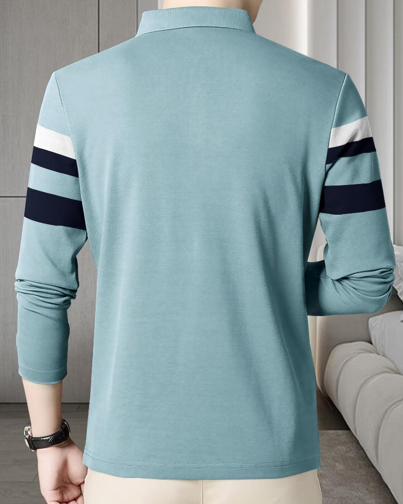 Men's Full Sleeves Polo Neck T-shirt Comfortable and Stylish Polo Shirt for Men