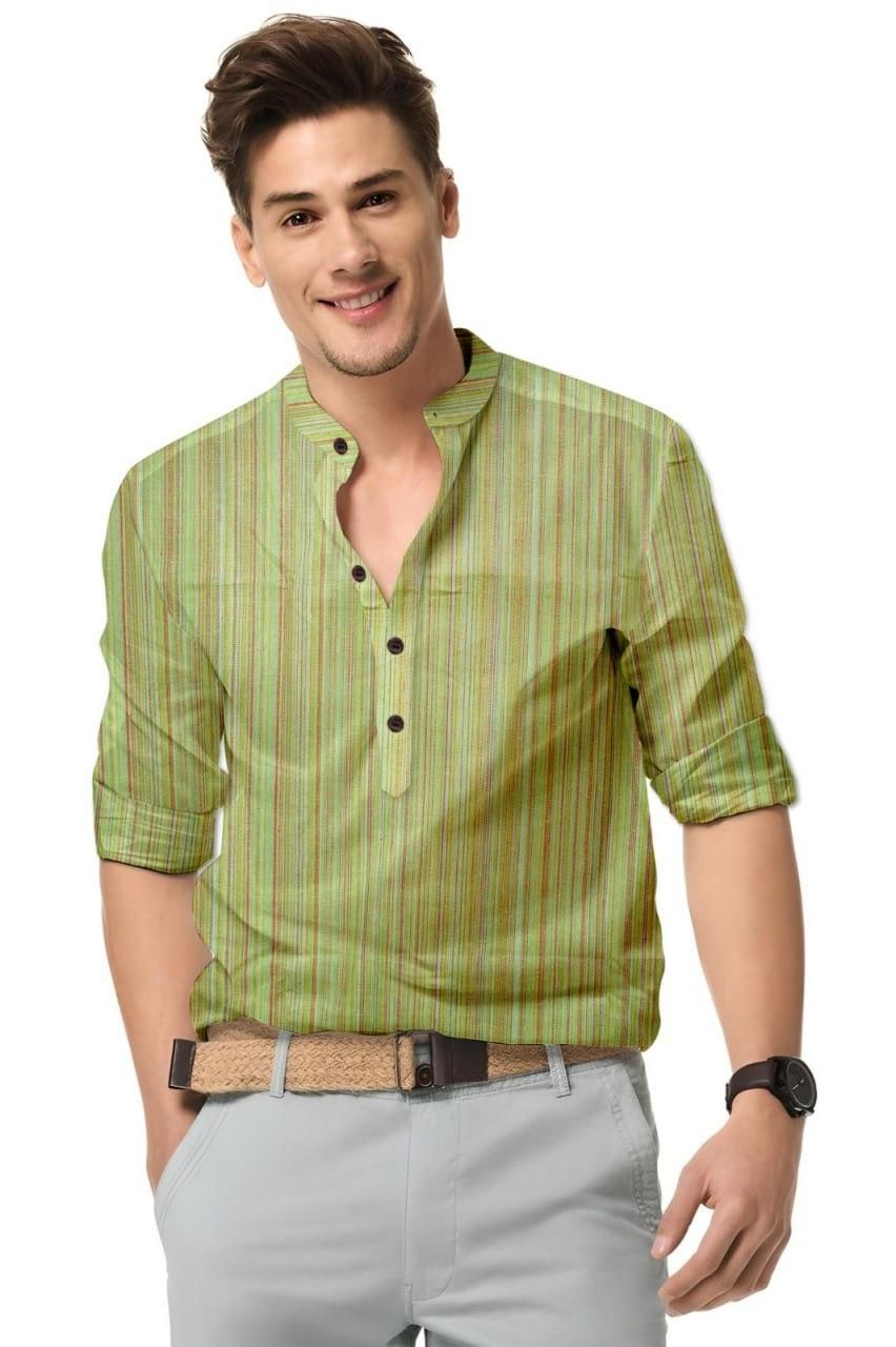 Men's Full-Sleeve Shirt - Cotton Blend with Printed Design Stylish and Comfortable for Casual Wear
