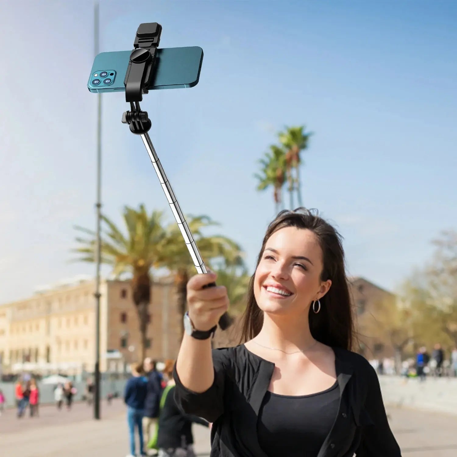 Flexible Portable Tripod with LED Light, Bluetooth, USB Charging: Your Ultimate Selfie Solution!