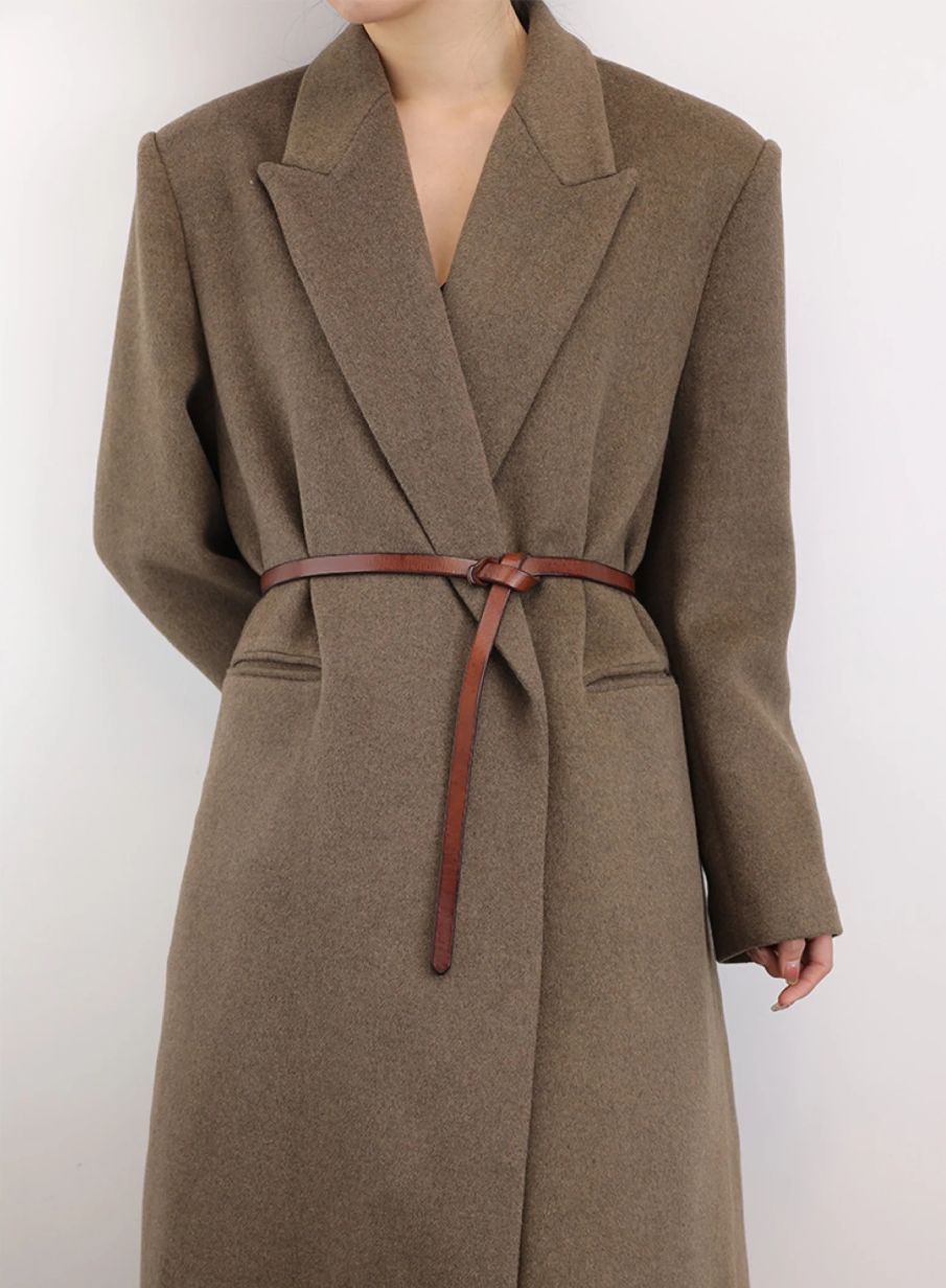 French Vintage Triple-Wrap Knot Belt – Handmade, No-Buckle Adjustable Waist Belt for Women