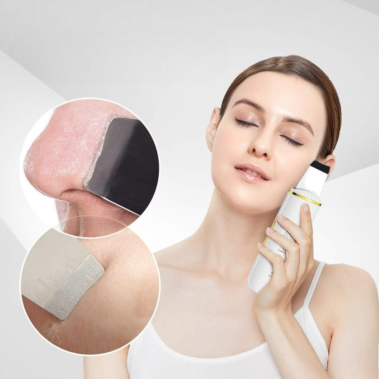 Ultimate Skin Care: Ultrasonic Spatula Lon EMS Electric Face Scraper Pore Cleanser
